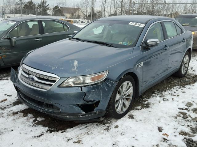 1FAHP2FW6AG120745 - 2010 FORD TAURUS LIM BLUE photo 2