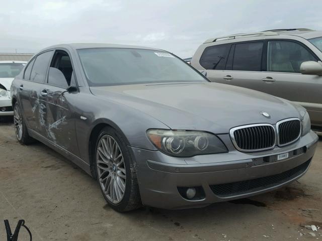 WBAHN83597DT76822 - 2007 BMW 750 GRAY photo 1