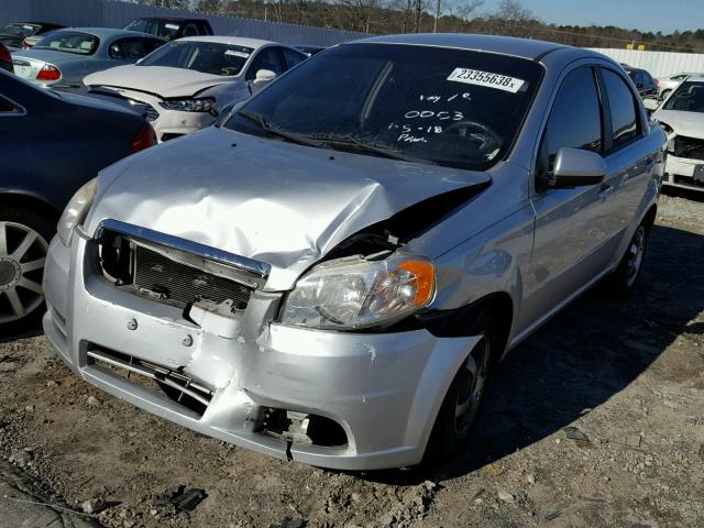 KL1TD5DE3BB143530 - 2011 CHEVROLET AVEO LS SILVER photo 2
