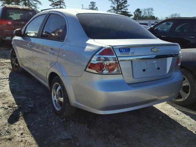KL1TD5DE3BB143530 - 2011 CHEVROLET AVEO LS SILVER photo 3