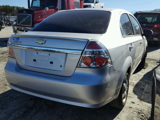 KL1TD5DE3BB143530 - 2011 CHEVROLET AVEO LS SILVER photo 4