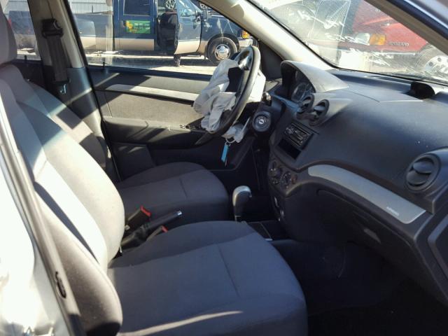 KL1TD5DE3BB143530 - 2011 CHEVROLET AVEO LS SILVER photo 5