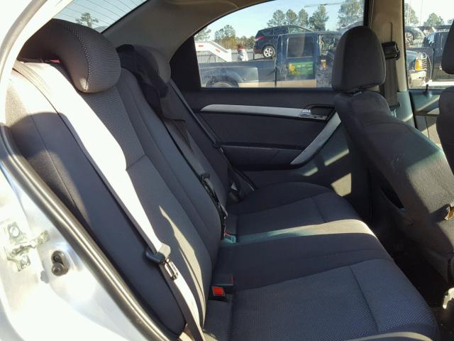KL1TD5DE3BB143530 - 2011 CHEVROLET AVEO LS SILVER photo 6