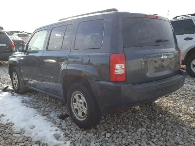 1J8FT28038D551120 - 2008 JEEP PATRIOT SP GRAY photo 3