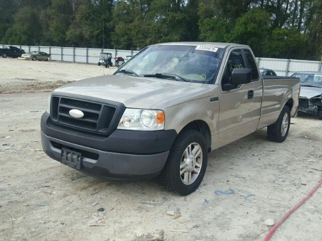 1FTRF12277KB63298 - 2007 FORD F150 BEIGE photo 2