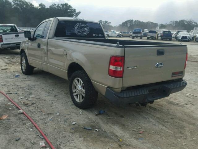 1FTRF12277KB63298 - 2007 FORD F150 BEIGE photo 3