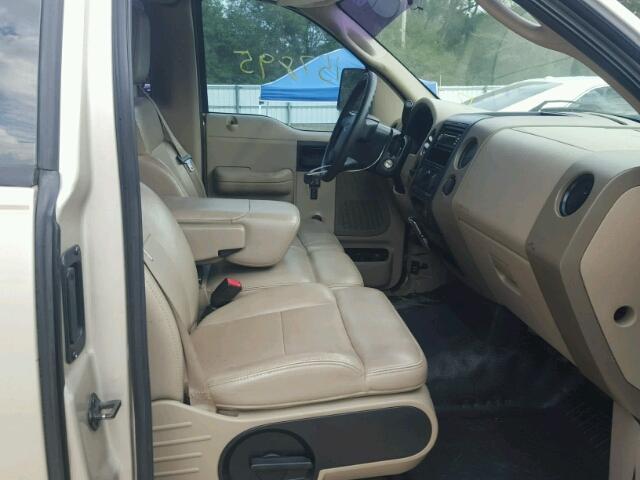 1FTRF12277KB63298 - 2007 FORD F150 BEIGE photo 5