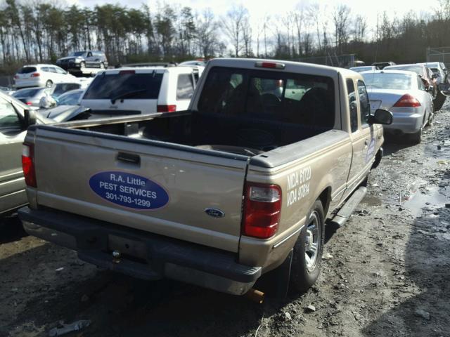 1FTYR14U71TA59462 - 2001 FORD RANGER SUP BEIGE photo 4