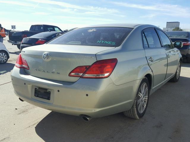 4T1BK36BX7U177263 - 2007 TOYOTA AVALON XL GREEN photo 4