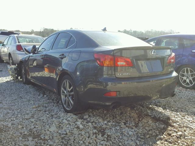 JTHBK262485064742 - 2008 LEXUS IS 250 GRAY photo 3