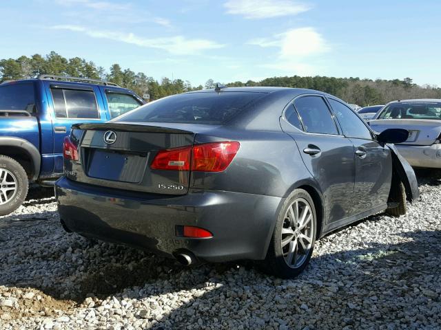 JTHBK262485064742 - 2008 LEXUS IS 250 GRAY photo 4