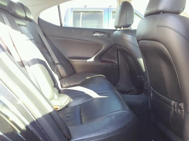 JTHBK262485064742 - 2008 LEXUS IS 250 GRAY photo 6