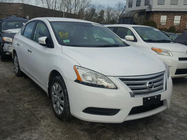 3N1AB7AP0FY368540 - 2015 NISSAN SENTRA S WHITE photo 1