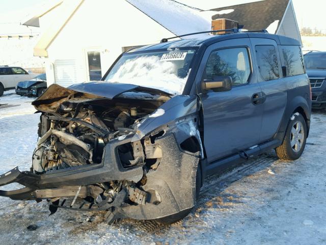 5J6YH28615L021147 - 2005 HONDA ELEMENT EX GRAY photo 2