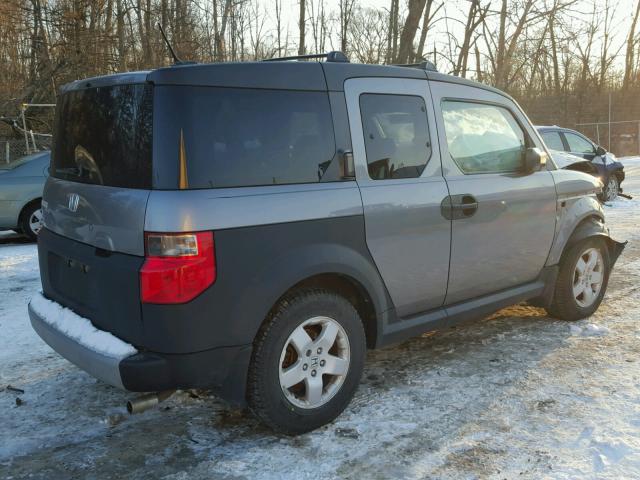 5J6YH28615L021147 - 2005 HONDA ELEMENT EX GRAY photo 4