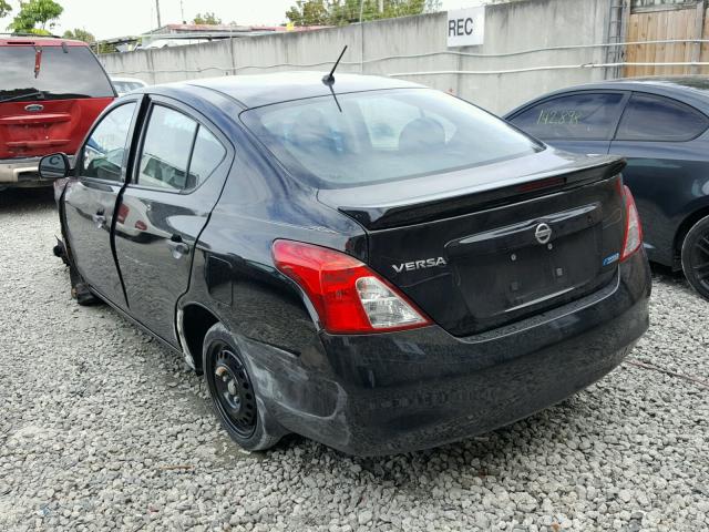 3N1CN7AP2DL861677 - 2013 NISSAN VERSA S BLACK photo 3