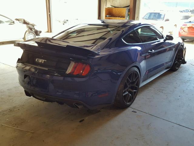 1FA6P8CF1F5353708 - 2015 FORD MUSTANG GT BLUE photo 4