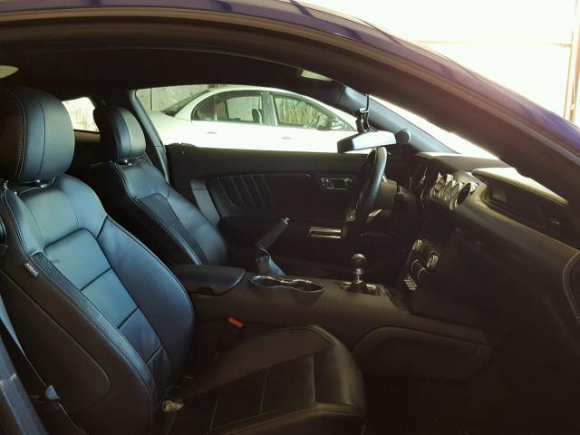 1FA6P8CF1F5353708 - 2015 FORD MUSTANG GT BLUE photo 5