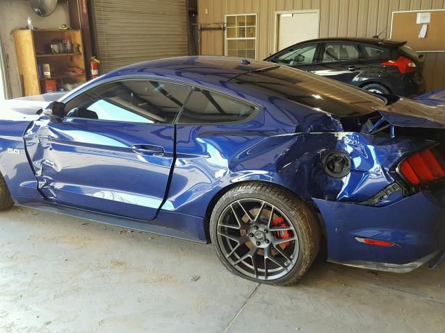 1FA6P8CF1F5353708 - 2015 FORD MUSTANG GT BLUE photo 9