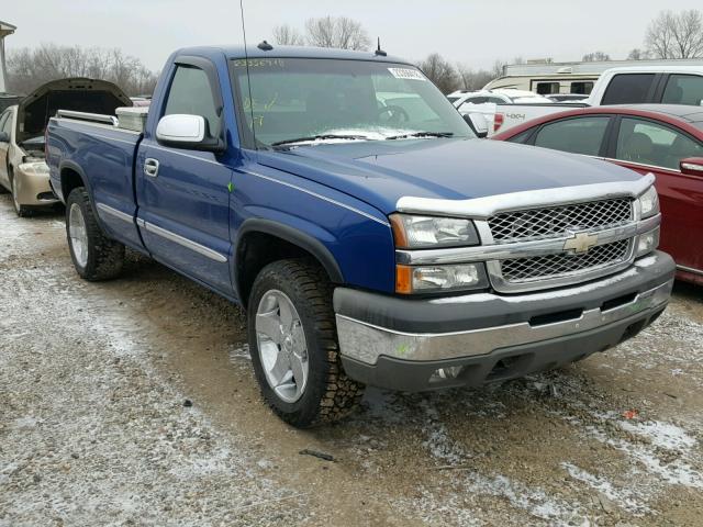 1GCEK14T03Z249635 - 2003 CHEVROLET SILVERADO BLUE photo 1