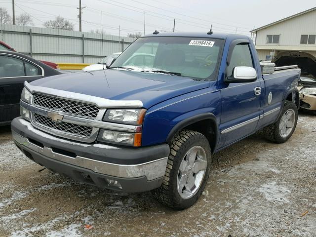 1GCEK14T03Z249635 - 2003 CHEVROLET SILVERADO BLUE photo 2