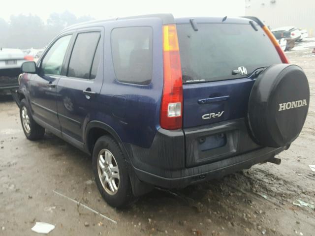 SHSRD788X3U112155 - 2003 HONDA CR-V EX BLUE photo 3