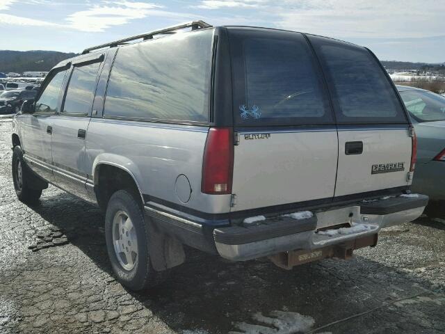 1GNFK16K6PJ332698 - 1993 CHEVROLET SUBURBAN K TWO TONE photo 3