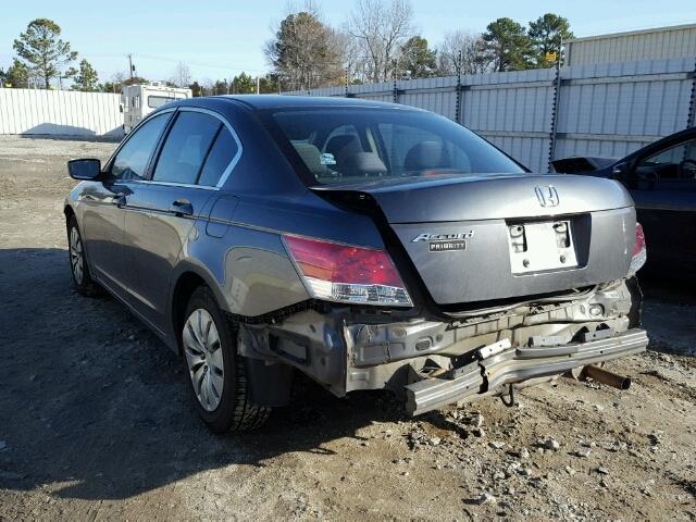 1HGCP2F37AA193850 - 2010 HONDA ACCORD LX GRAY photo 3