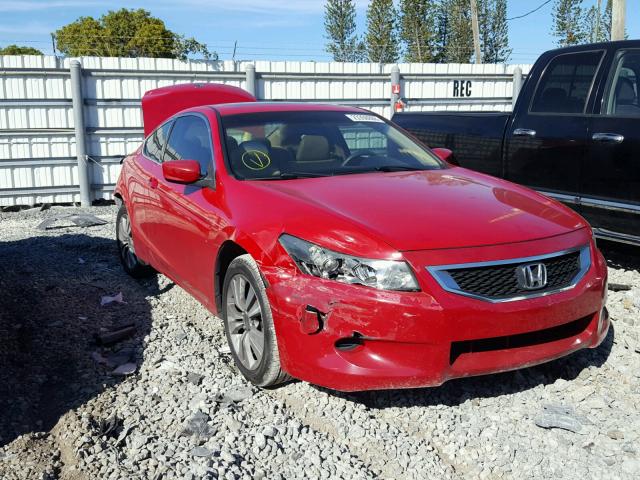 1HGCS12898A005785 - 2008 HONDA ACCORD EXL RED photo 1