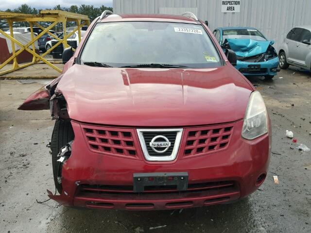 JN8AS58V88W111551 - 2008 NISSAN ROGUE S RED photo 9