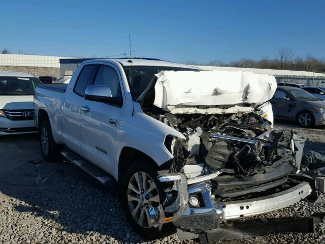 5TFBW5F16EX386989 - 2014 TOYOTA TUNDRA DOU WHITE photo 1