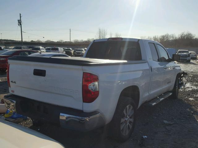 5TFBW5F16EX386989 - 2014 TOYOTA TUNDRA DOU WHITE photo 4