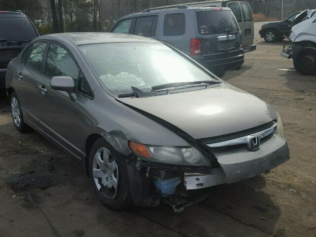 1HGFA16528L090277 - 2008 HONDA CIVIC LX GRAY photo 1