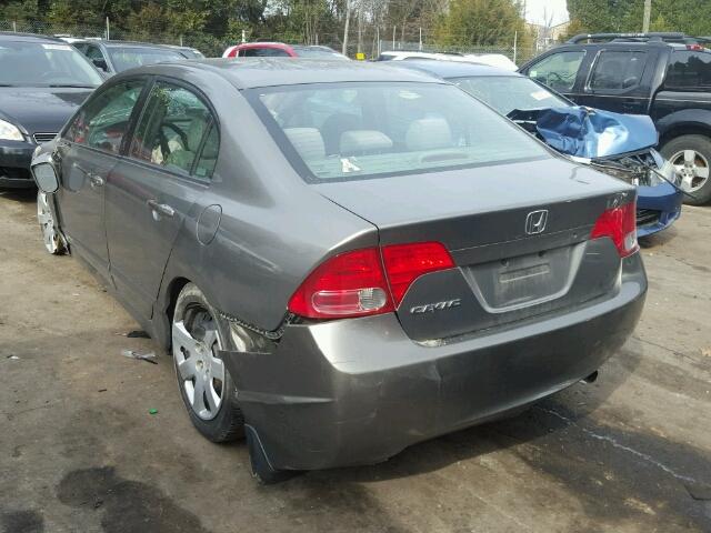 1HGFA16528L090277 - 2008 HONDA CIVIC LX GRAY photo 3