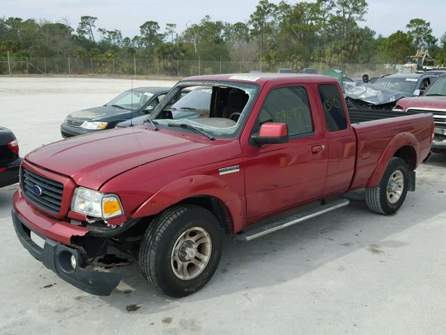 1FTYR44E09PA54201 - 2009 FORD RANGER SUP RED photo 2