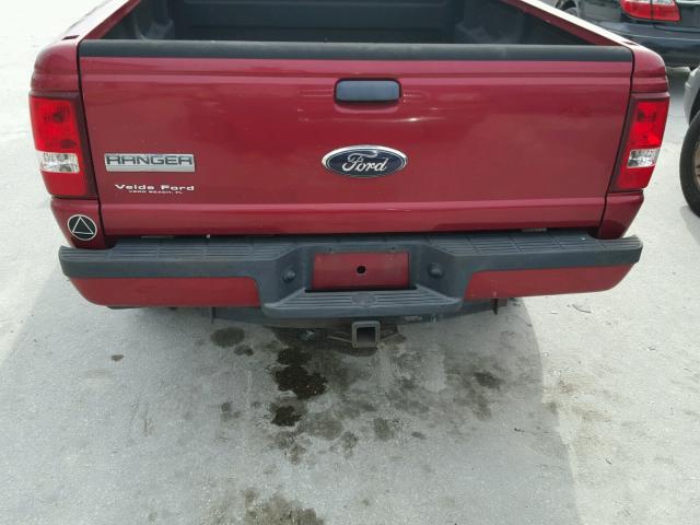 1FTYR44E09PA54201 - 2009 FORD RANGER SUP RED photo 6