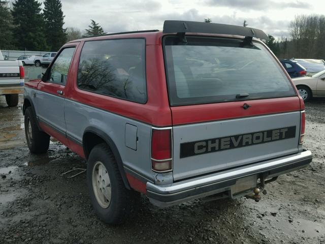 1GNEV18K6JF178410 - 1988 CHEVROLET BLAZER V10 RED photo 3