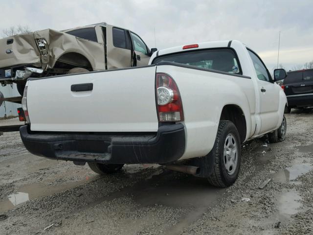 5TFNX4CN9EX039734 - 2014 TOYOTA TACOMA WHITE photo 4