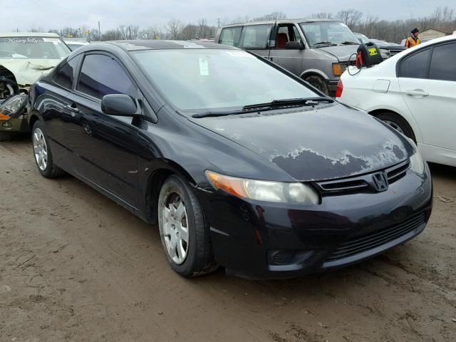 2HGFG12657H574503 - 2007 HONDA CIVIC LX BLACK photo 1