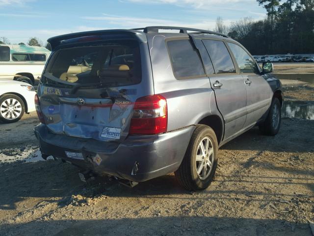 JTEGP21A140039906 - 2004 TOYOTA HIGHLANDER GRAY photo 4