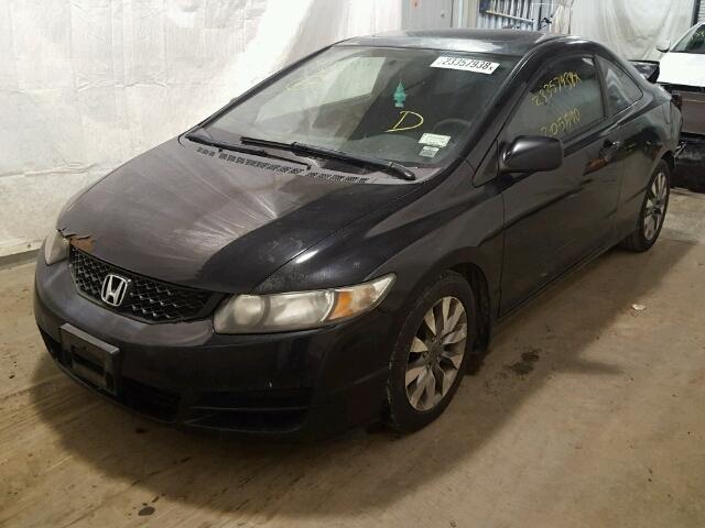 2HGFG12809H513404 - 2009 HONDA CIVIC EX შავი ფოტო 2
