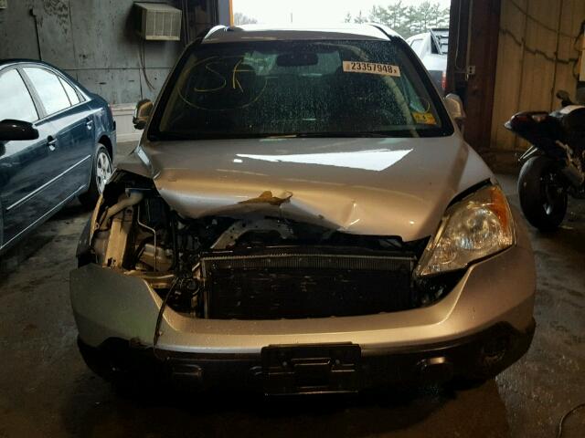 5J6RE48719L032897 - 2009 HONDA CR-V EXL SILVER photo 9