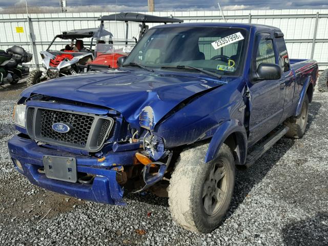 1FTZR45E64TA07418 - 2004 FORD RANGER SUP BLUE photo 2