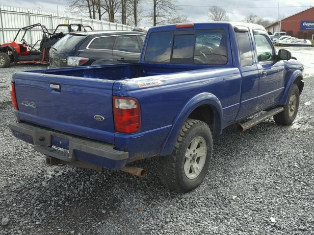 1FTZR45E64TA07418 - 2004 FORD RANGER SUP BLUE photo 4