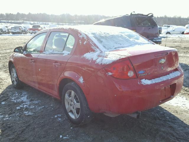 1G1AL58FX87109157 - 2008 CHEVROLET COBALT LT RED photo 3