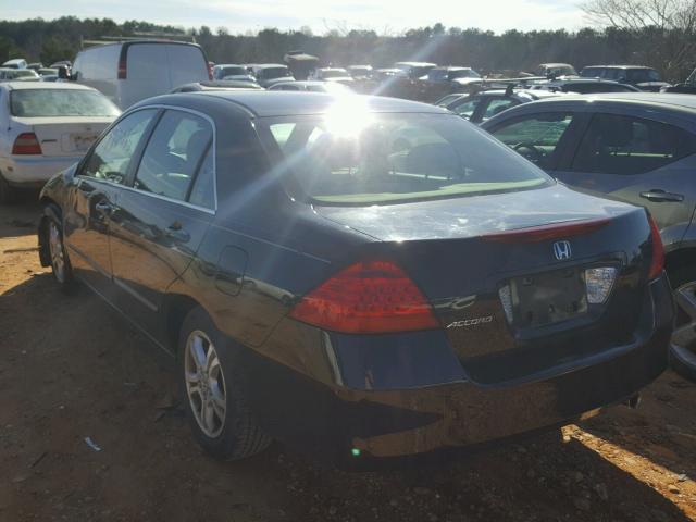 1HGCM56356A125516 - 2006 HONDA ACCORD SE BLACK photo 3