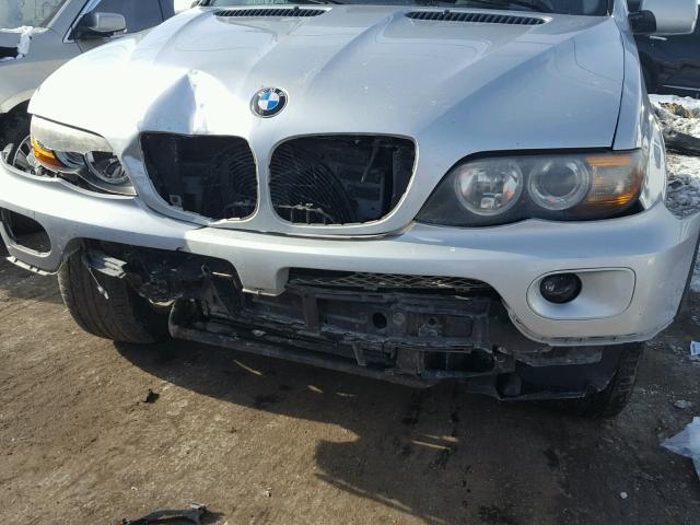 5UXFA13515LY11931 - 2005 BMW X5 3.0I SILVER photo 9