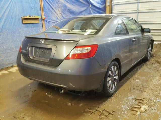 2HGFG12829H500041 - 2009 HONDA CIVIC EX GRAY photo 4