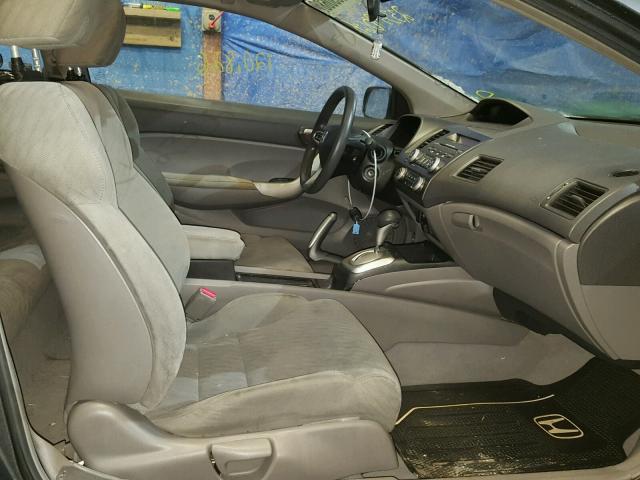 2HGFG12829H500041 - 2009 HONDA CIVIC EX GRAY photo 5