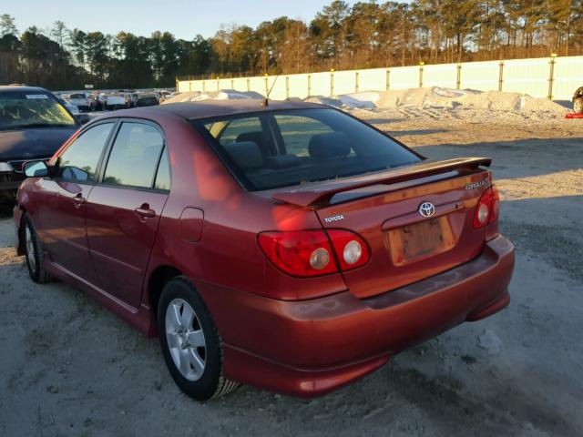 1NXBR32E85Z365966 - 2005 TOYOTA COROLLA CE BURGUNDY photo 3